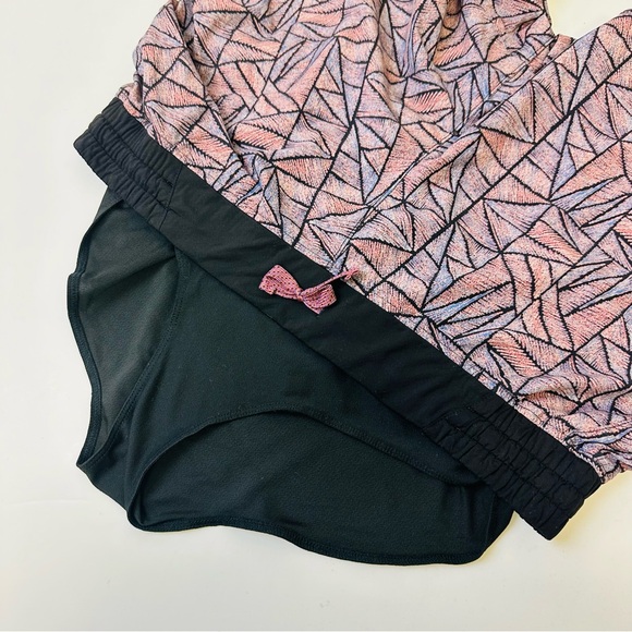 Patagonia Nine Trails Brief Lined Shorts Back Zippered Pocket Dusty Pink Black - Picture 5 of 16